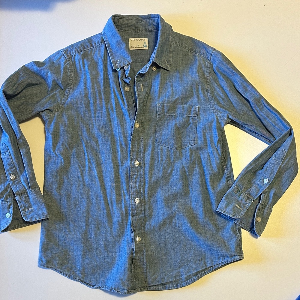 Crewcuts Casual Chambray Button Down Shirt